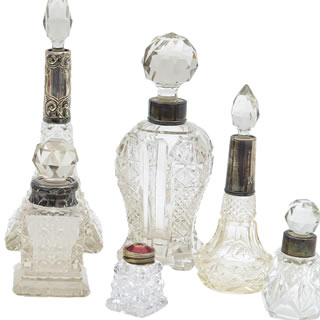 Antique perfume bottles