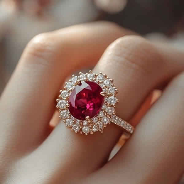 Heirloom ring on hand