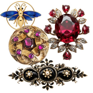 antique brooches